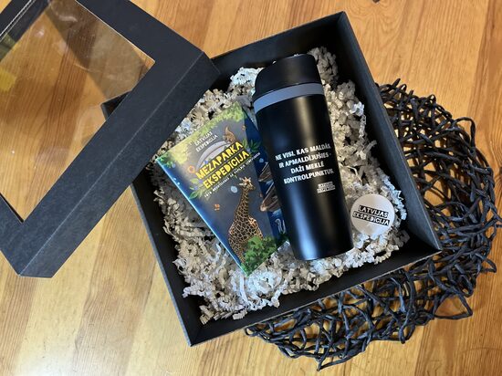 Dāvanu komplekts ar termosu Rīgas apkaimju iepazīšanai